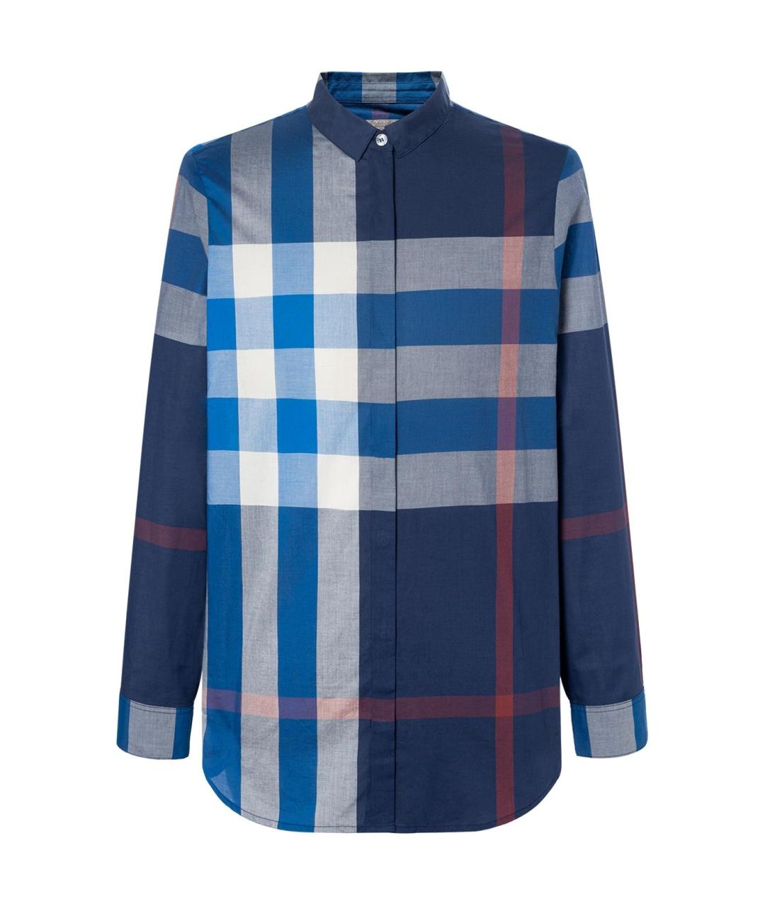 BURBERRY Синяя классическая рубашка, фото 1