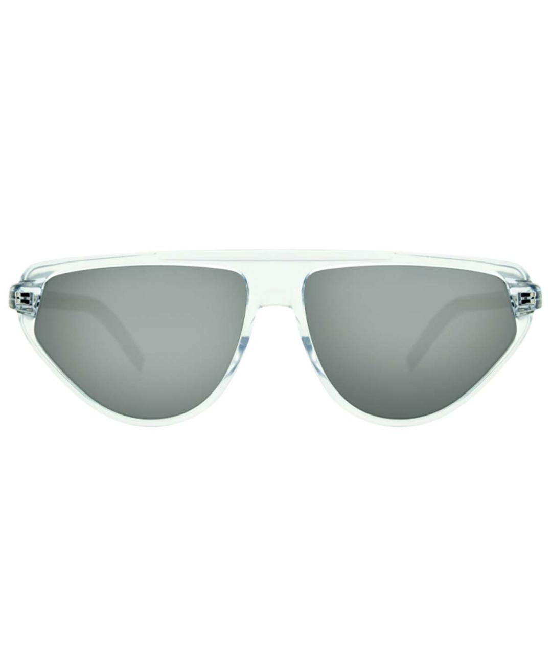 CHRISTIAN DIOR Белые пластиковые солнцезащитные очки, фото 2