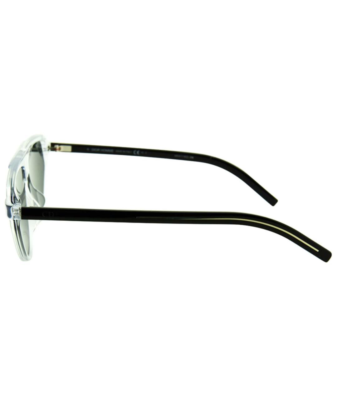 CHRISTIAN DIOR Белые пластиковые солнцезащитные очки, фото 3