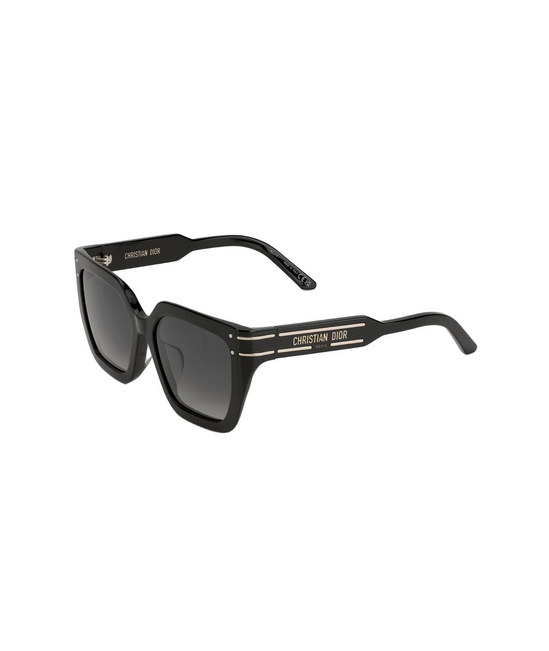 CHRISTIAN DIOR Черные пластиковые солнцезащитные очки, фото 5