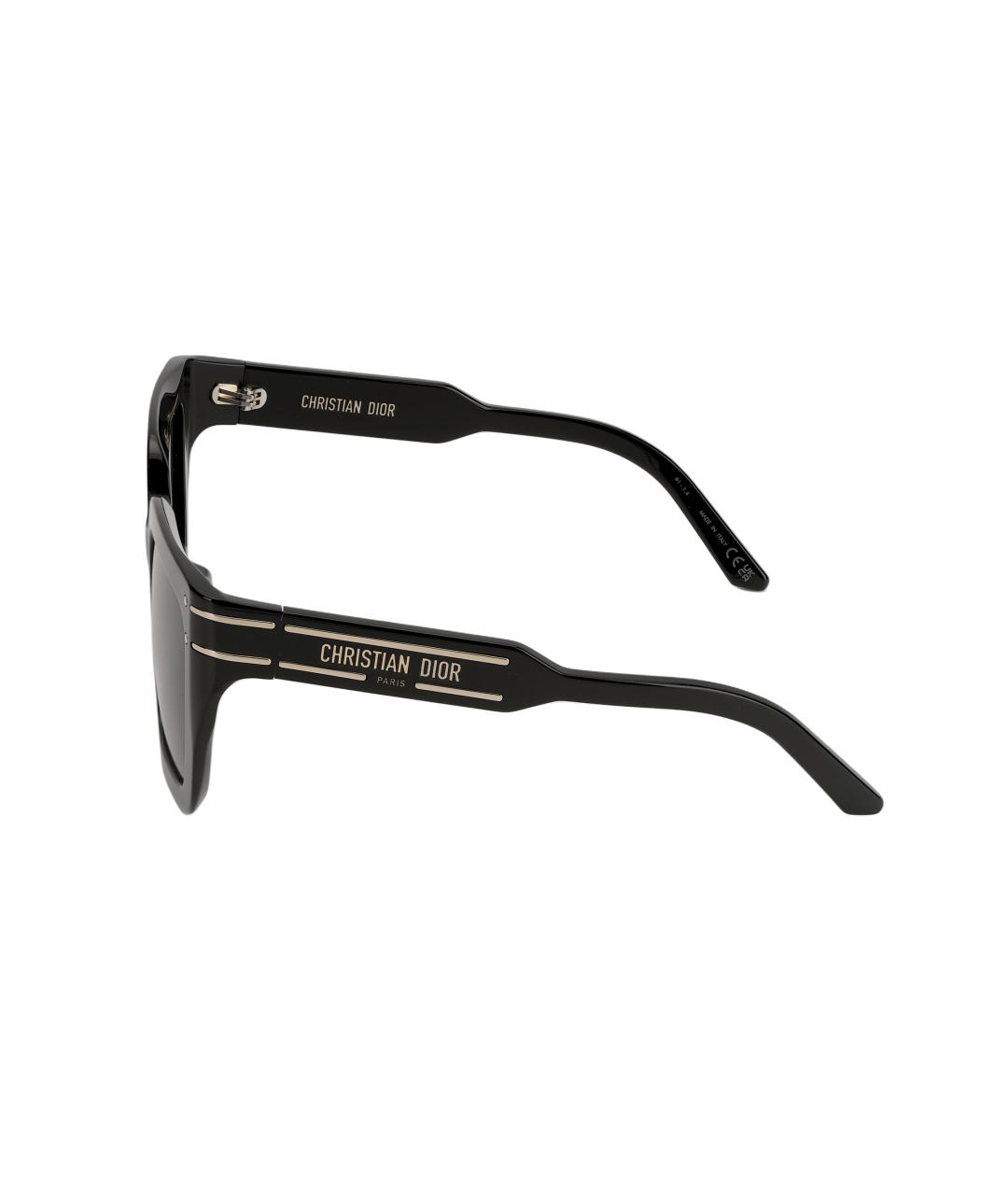 CHRISTIAN DIOR Черные пластиковые солнцезащитные очки, фото 3