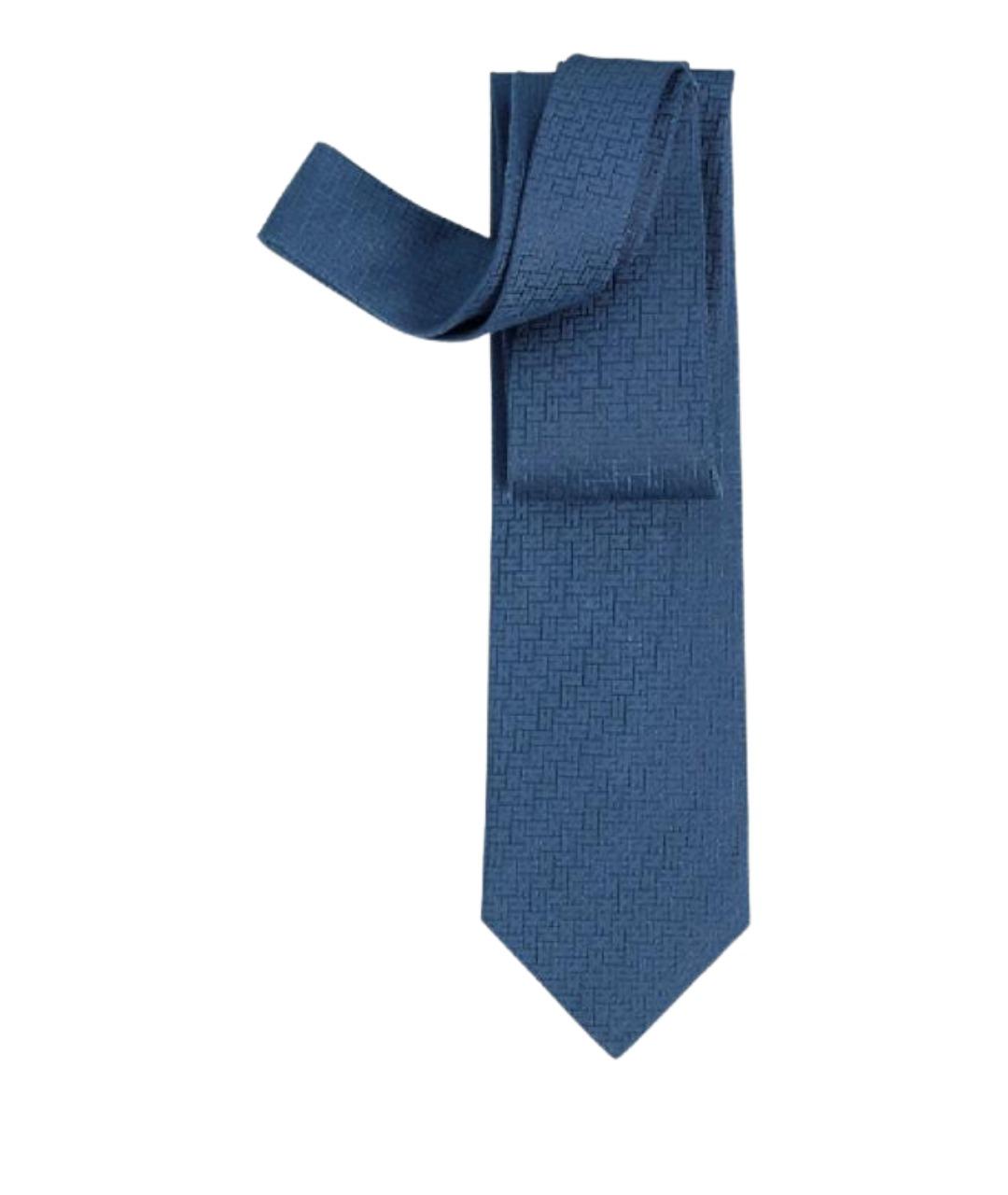 HERMES Темно-синий галстук, фото 1