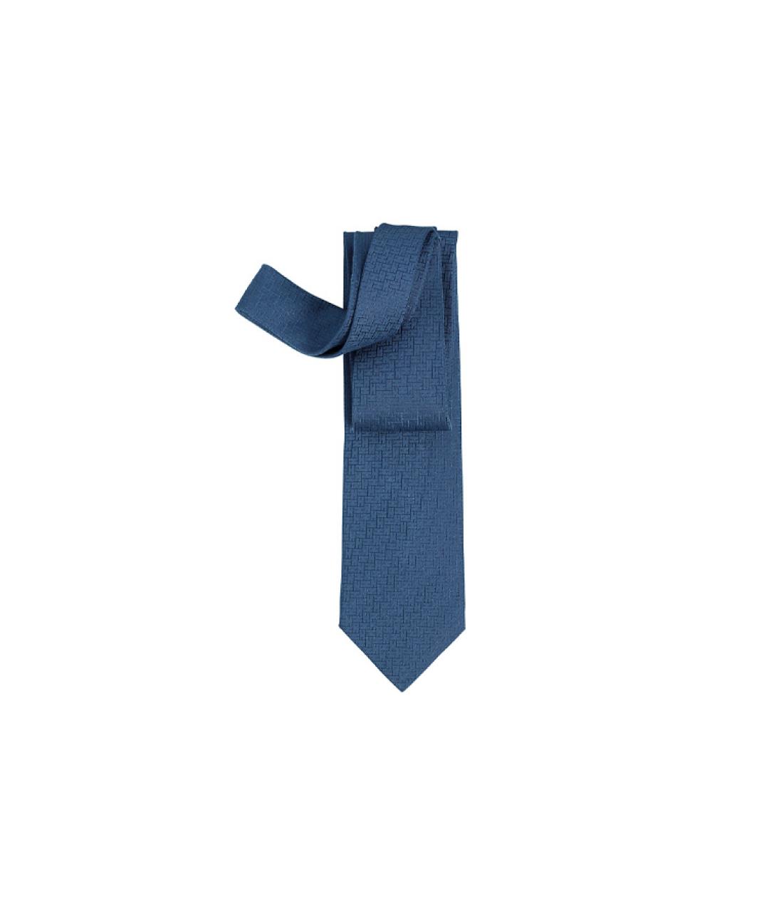 HERMES Темно-синий галстук, фото 3