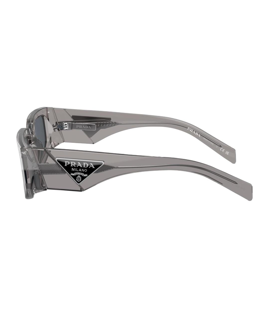 PRADA Серые пластиковые солнцезащитные очки, фото 3