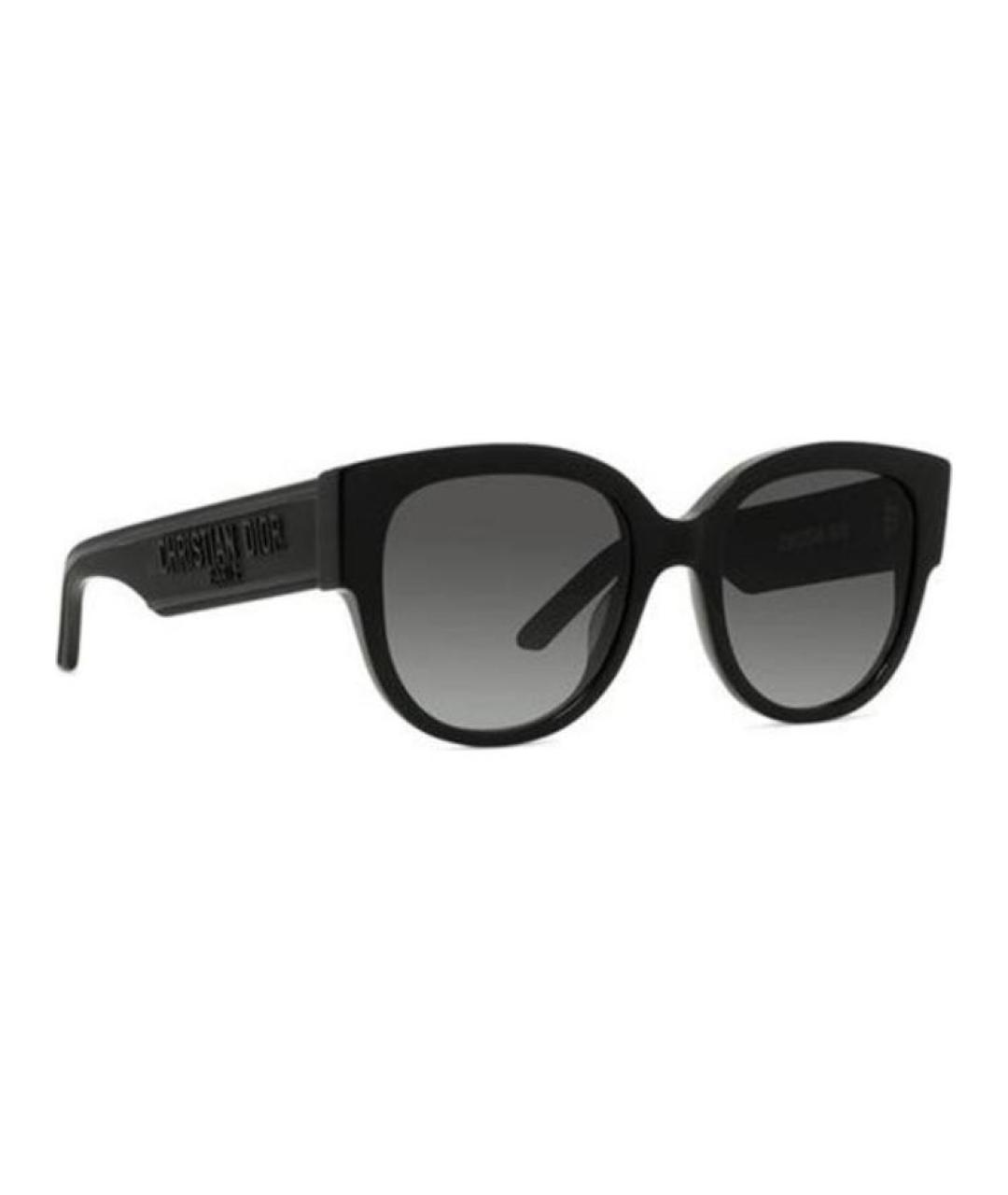 CHRISTIAN DIOR Черные пластиковые солнцезащитные очки, фото 4