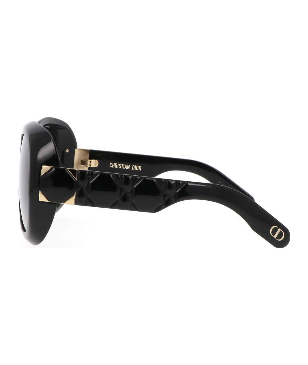 CHRISTIAN DIOR Черные пластиковые солнцезащитные очки, фото 3