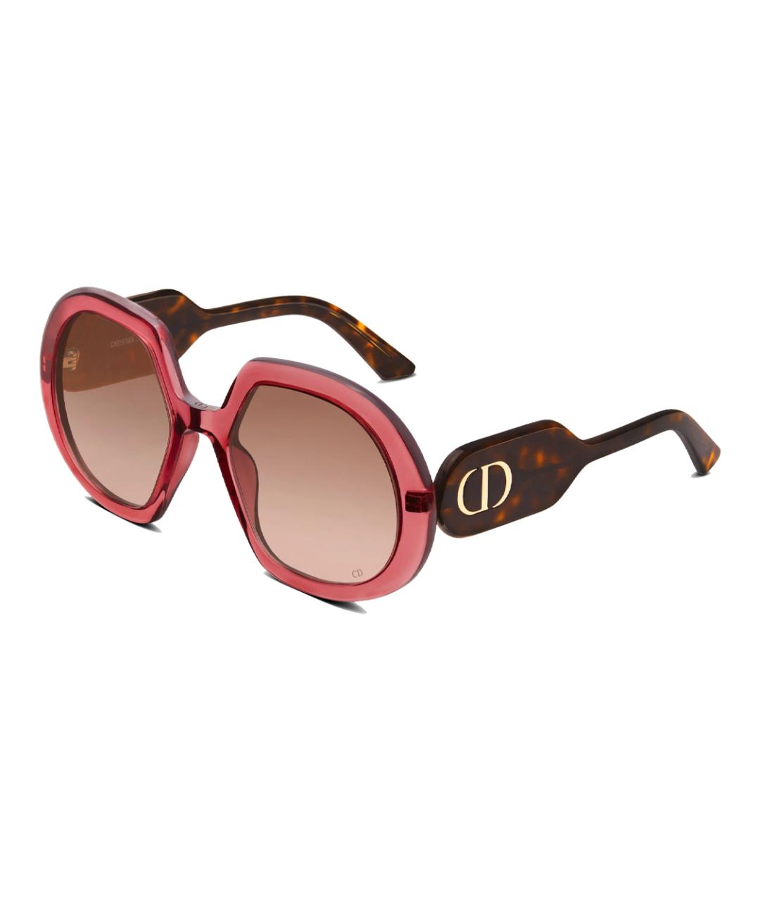 CHRISTIAN DIOR Розовые пластиковые солнцезащитные очки, фото 1
