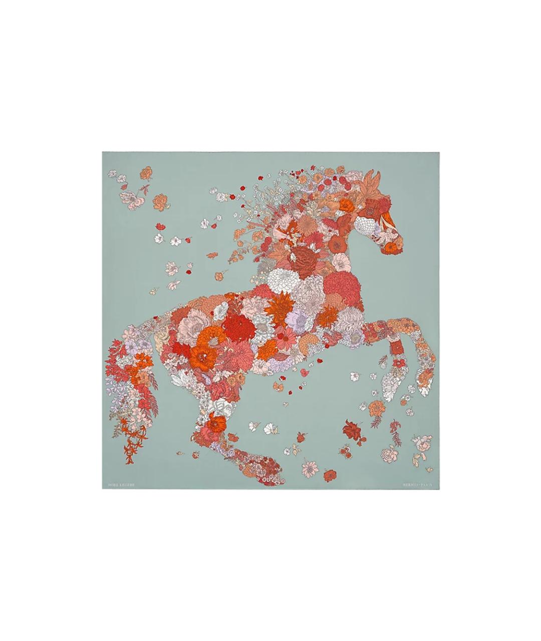 HERMES Синий шарф, фото 3