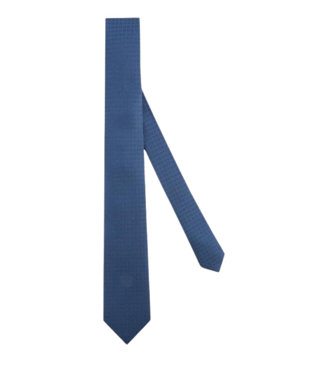 HERMES Синий галстук, фото 1