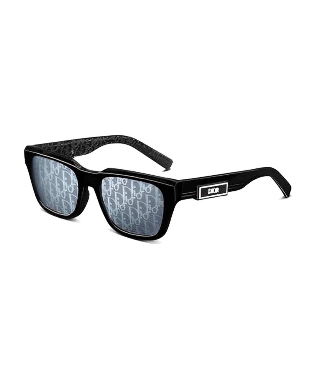 CHRISTIAN DIOR Черные пластиковые солнцезащитные очки, фото 1