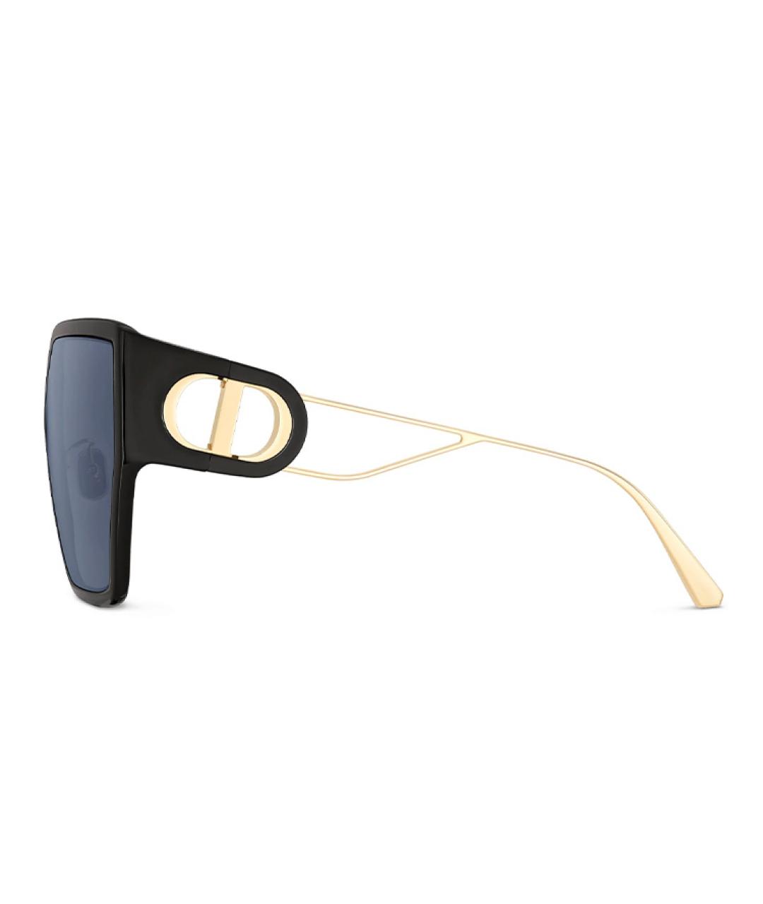 CHRISTIAN DIOR Черные пластиковые солнцезащитные очки, фото 3