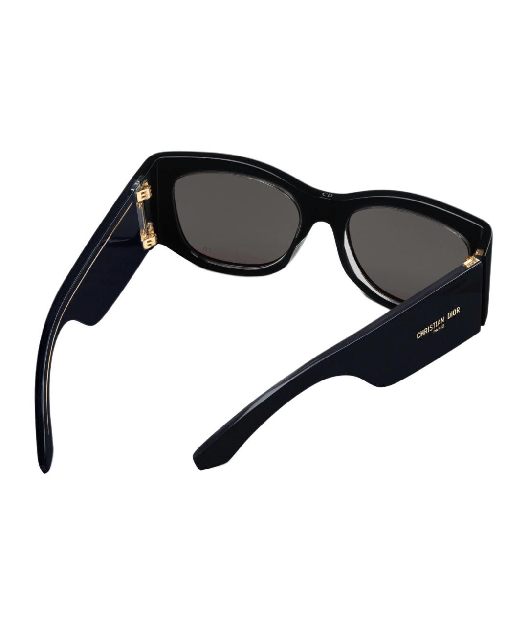 CHRISTIAN DIOR Черные пластиковые солнцезащитные очки, фото 4