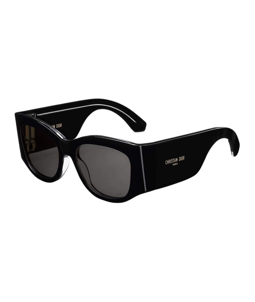 CHRISTIAN DIOR Черные пластиковые солнцезащитные очки, фото 1