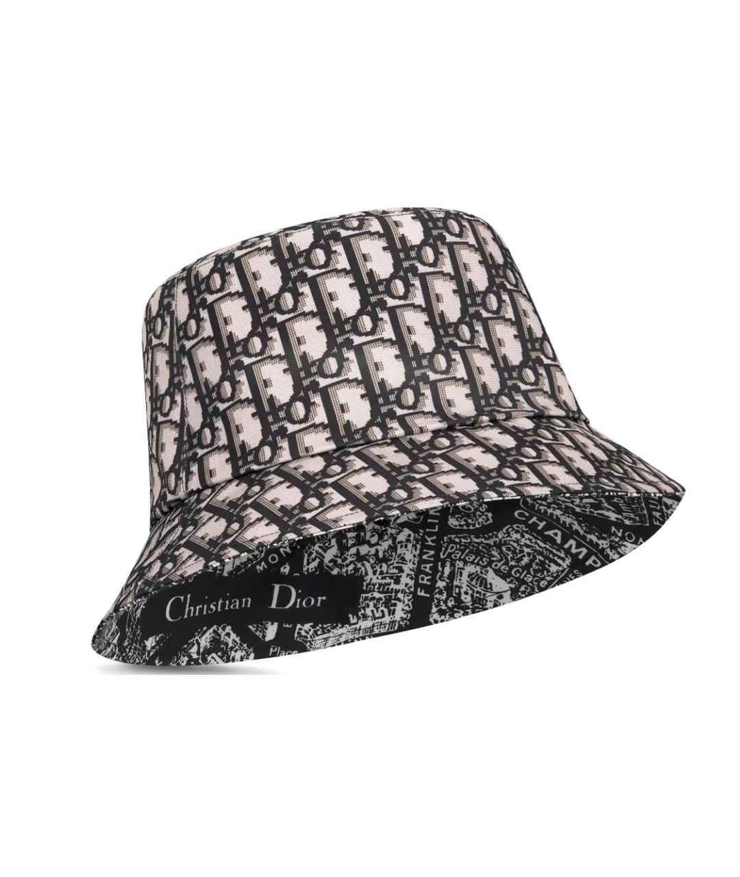 CHRISTIAN DIOR Черная хлопковая панама, фото 3