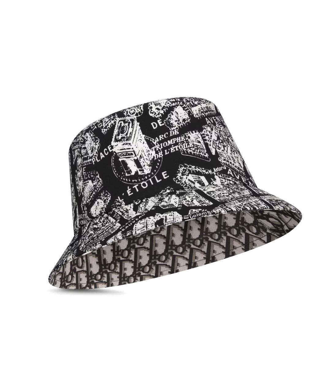 CHRISTIAN DIOR Черная хлопковая панама, фото 2