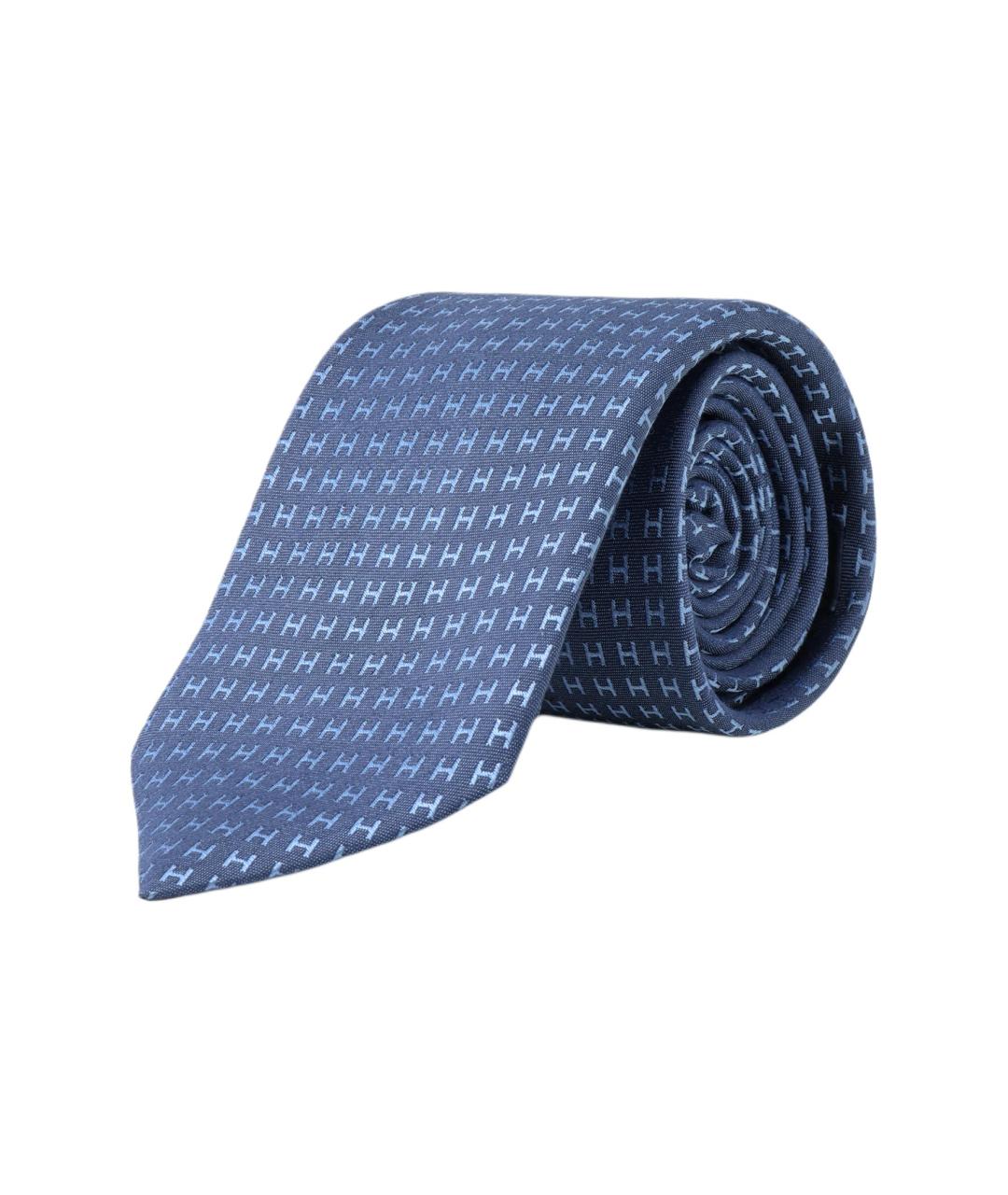 HERMES Синий платок, фото 3