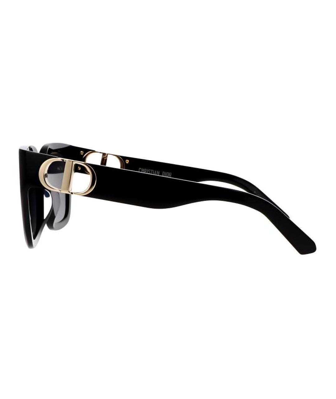 CHRISTIAN DIOR Черные пластиковые солнцезащитные очки, фото 3
