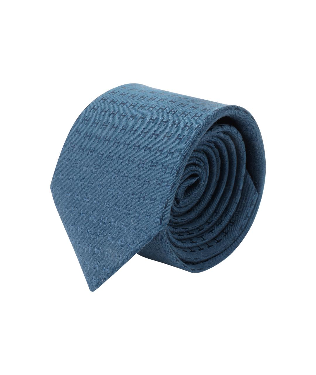 HERMES Синий галстук, фото 3