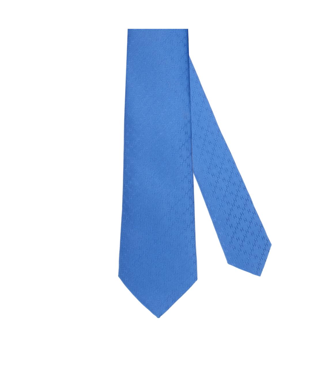 HERMES Синий галстук, фото 2