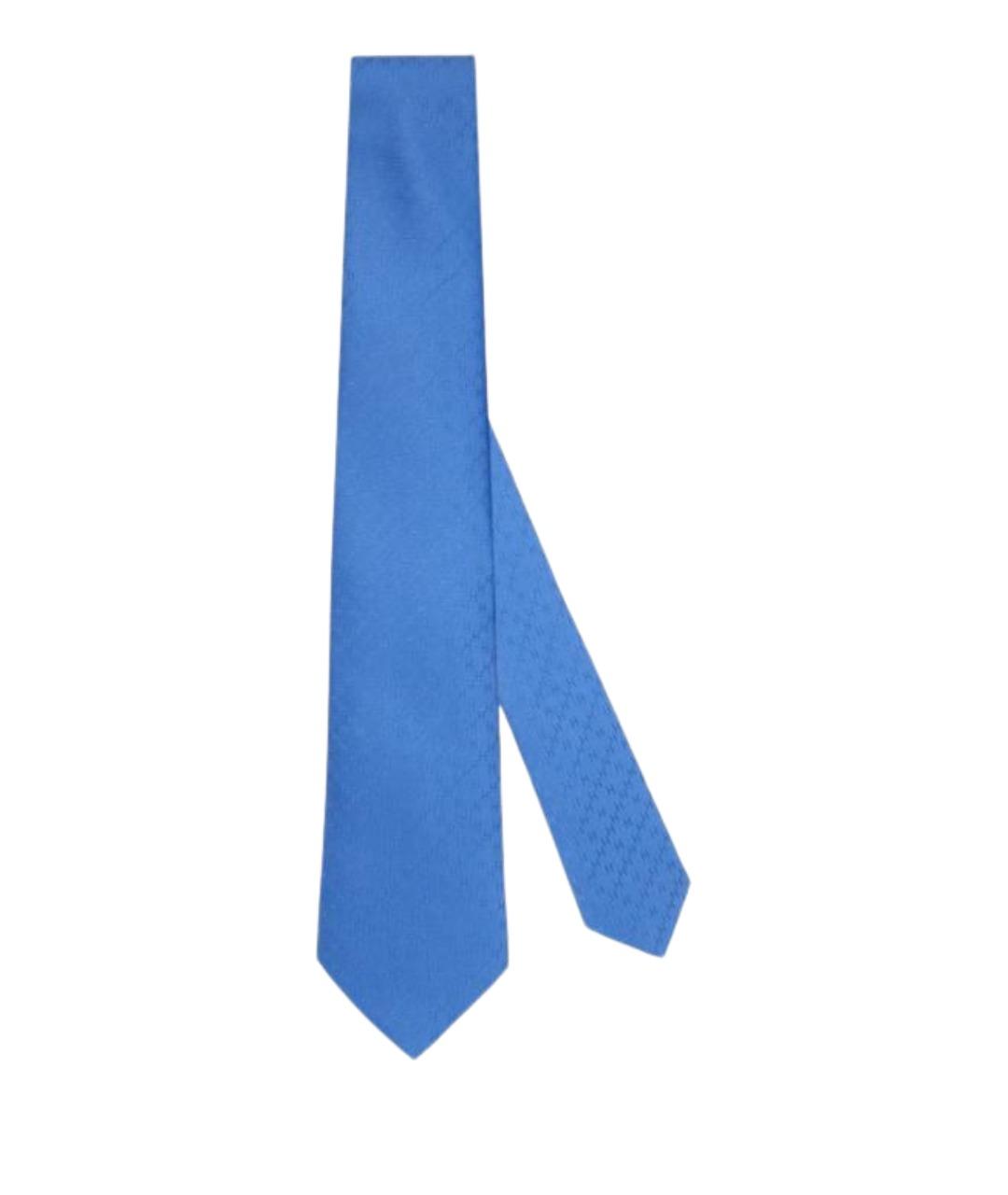 HERMES Синий галстук, фото 1