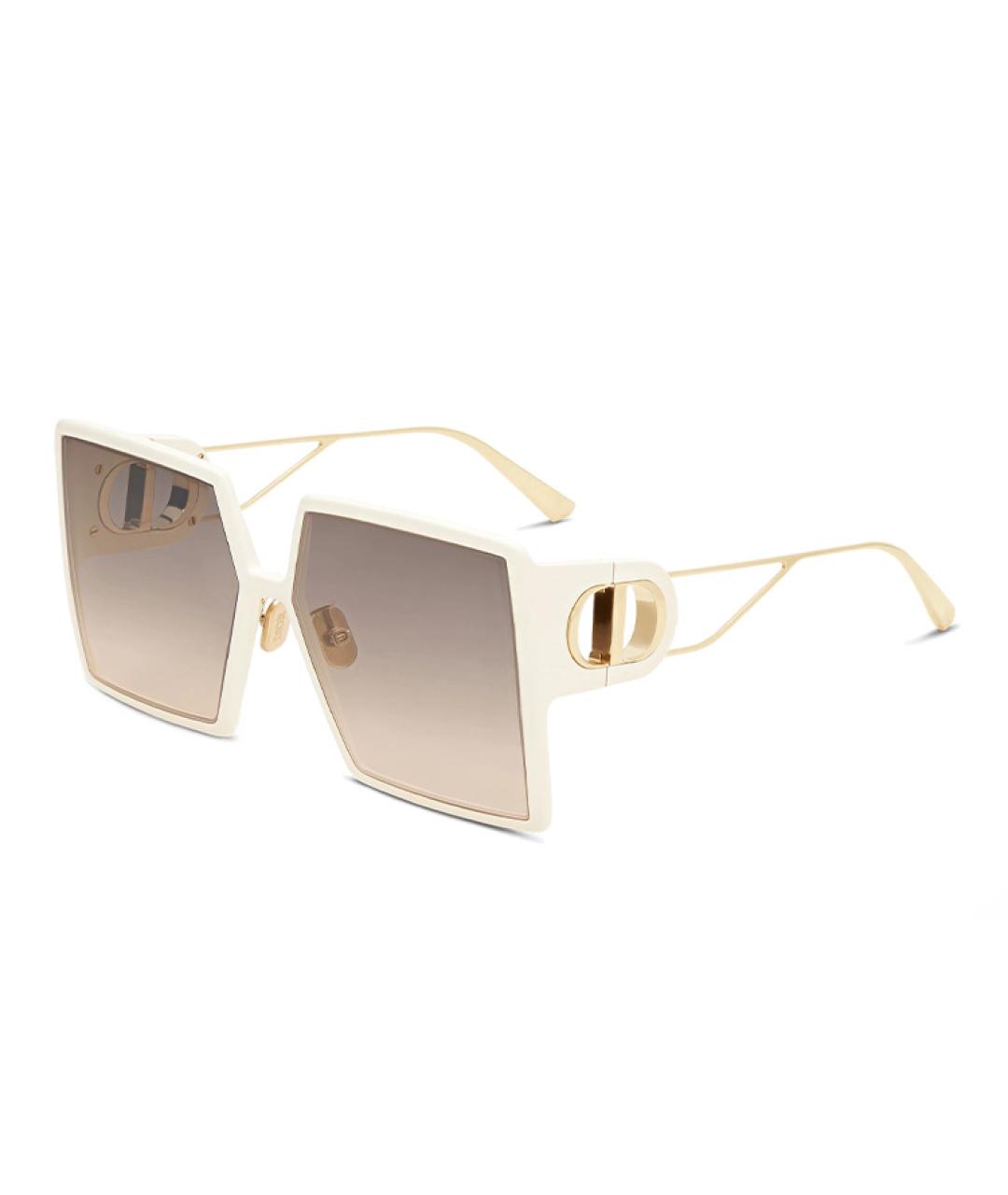 CHRISTIAN DIOR Бежевые пластиковые солнцезащитные очки, фото 1