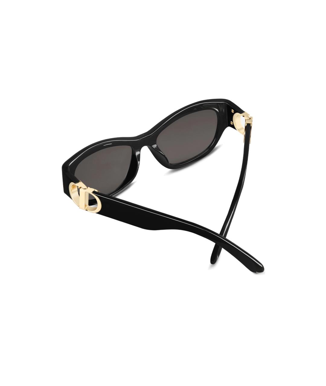 CHRISTIAN DIOR Черные пластиковые солнцезащитные очки, фото 4