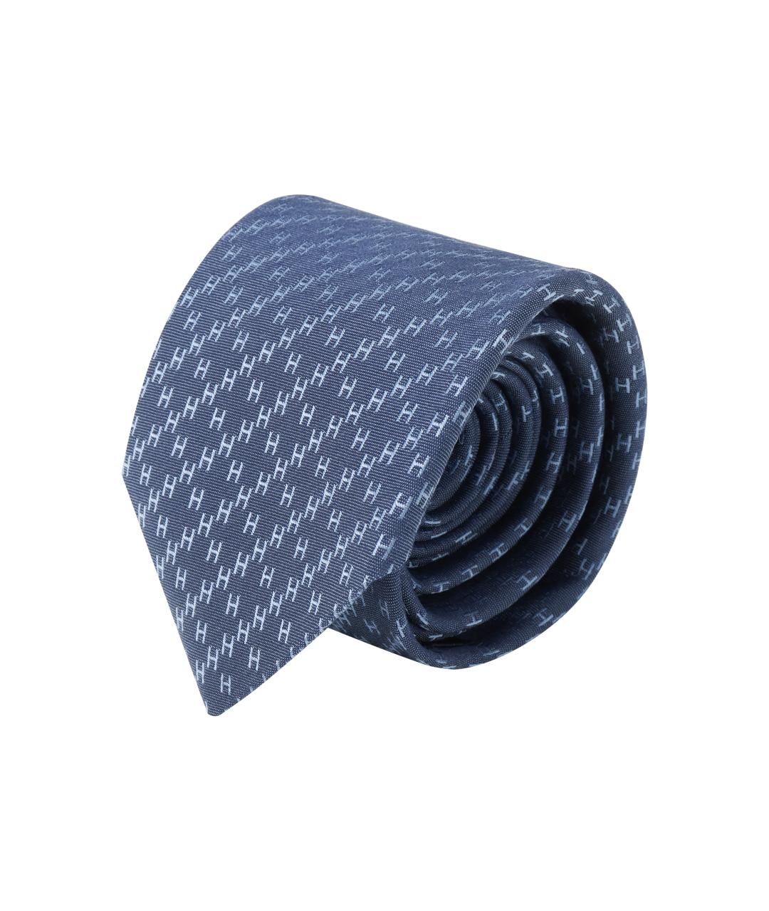 HERMES Синий галстук, фото 2