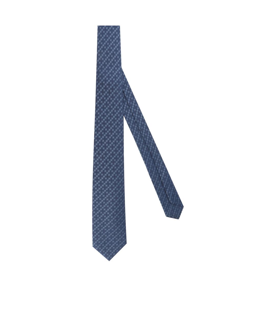 HERMES Синий галстук, фото 3