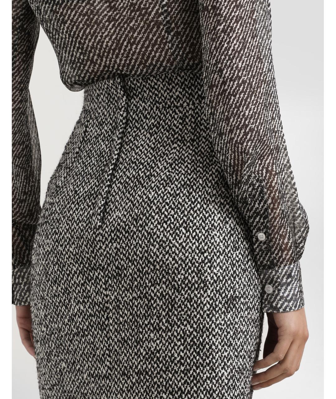 DOLCE&GABBANA Серая шелковая рубашка, фото 3