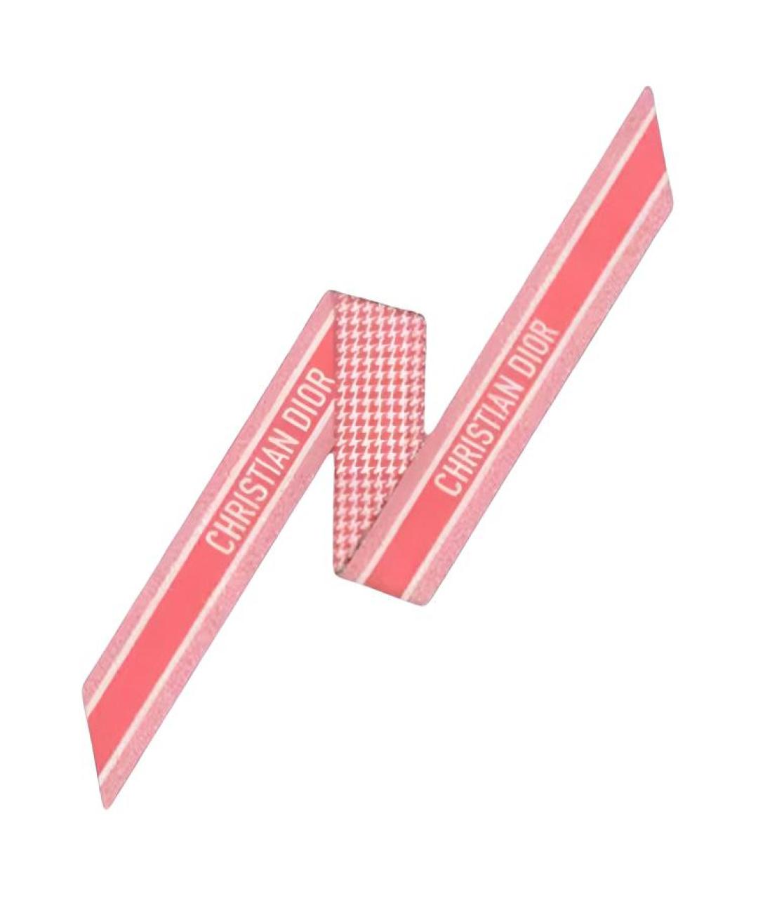 CHRISTIAN DIOR Розовый шарф, фото 2