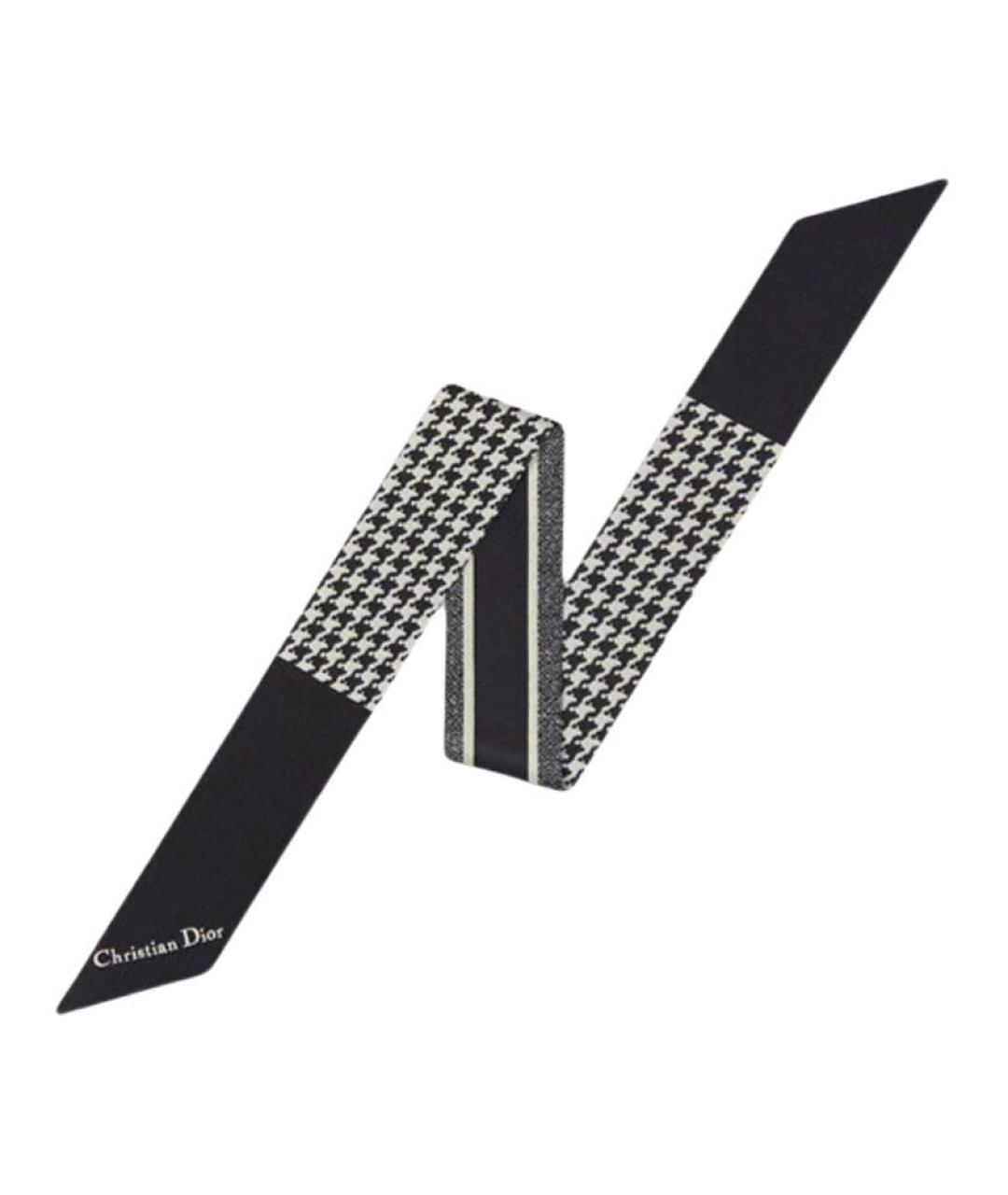 CHRISTIAN DIOR Черный шарф, фото 1