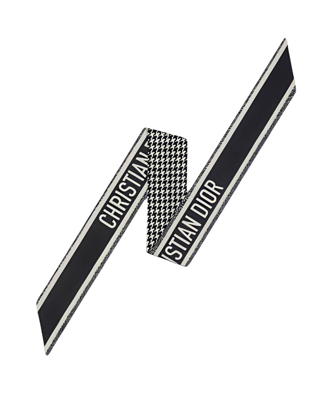 CHRISTIAN DIOR Черный шарф, фото 2