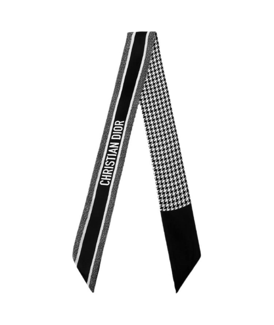 CHRISTIAN DIOR Черный шарф, фото 3