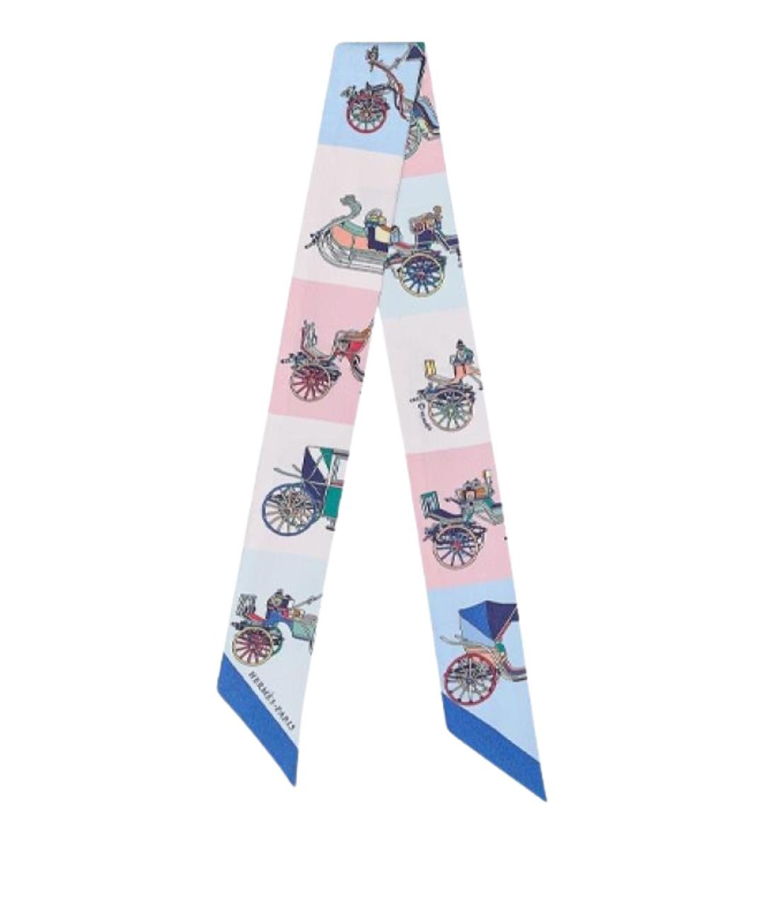 HERMES Мульти шелковый шарф, фото 1