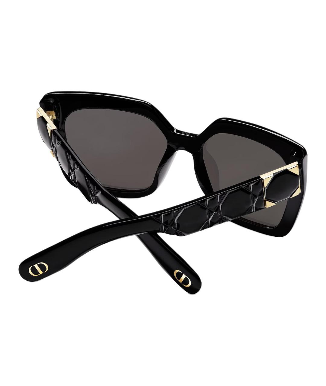 CHRISTIAN DIOR Черные пластиковые солнцезащитные очки, фото 4
