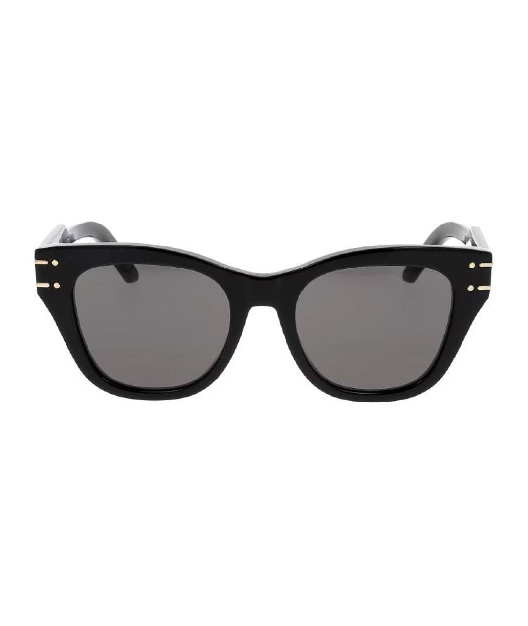 CHRISTIAN DIOR Черные пластиковые солнцезащитные очки, фото 2