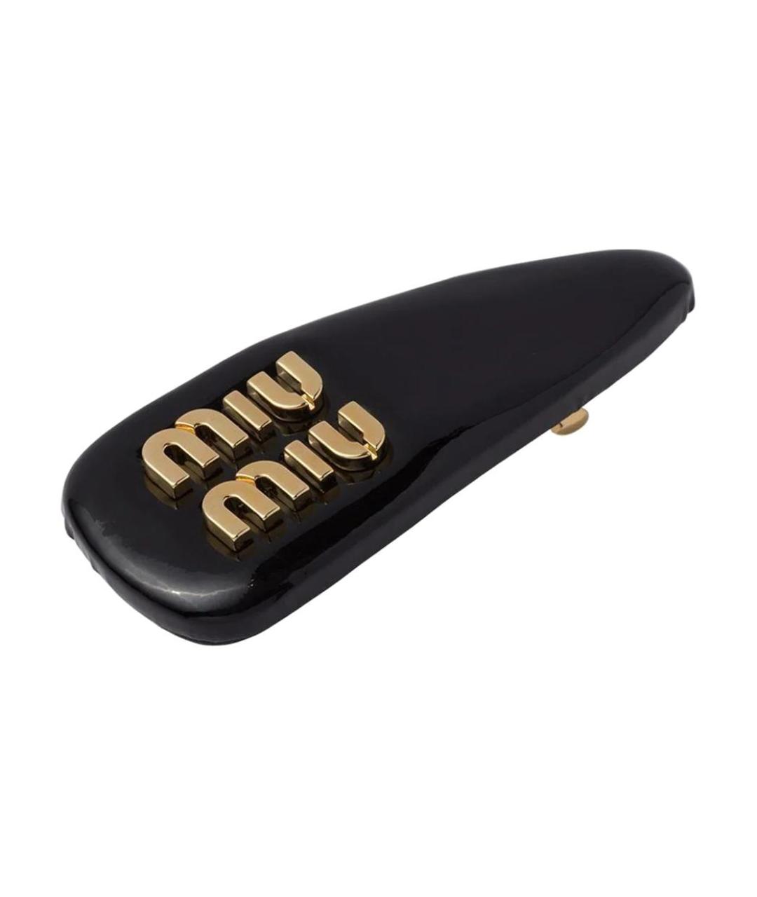 MIU MIU Черная заколка, фото 1