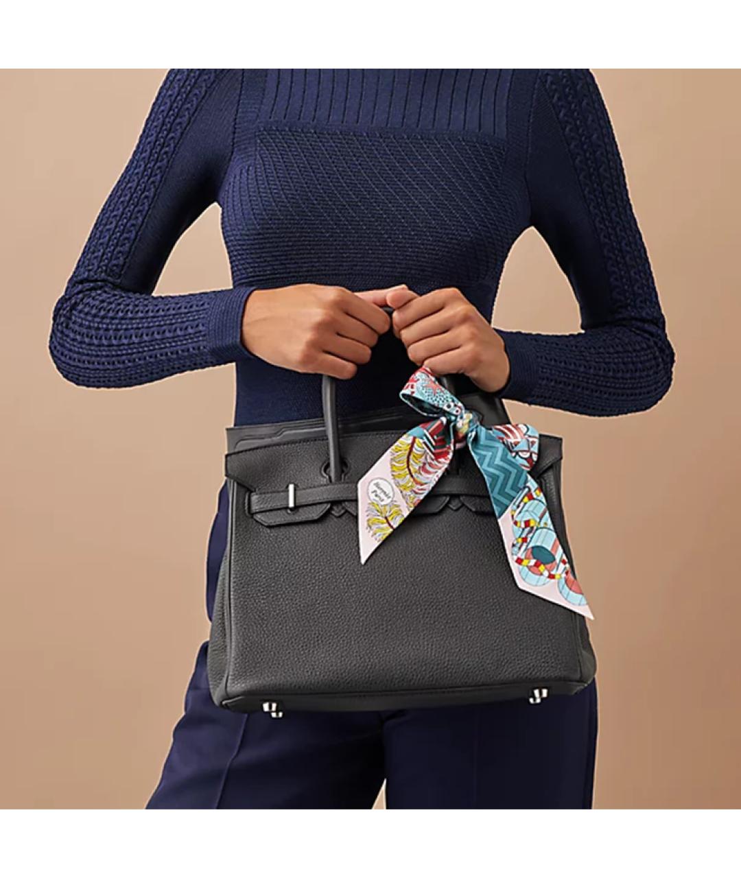 HERMES Мульти шелковый шарф, фото 2