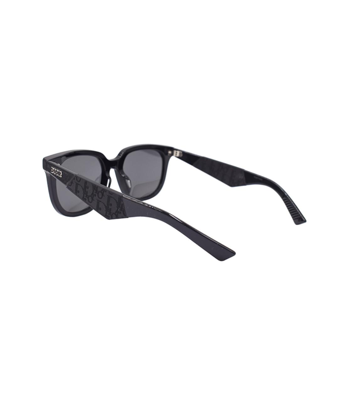 CHRISTIAN DIOR Черные пластиковые солнцезащитные очки, фото 3