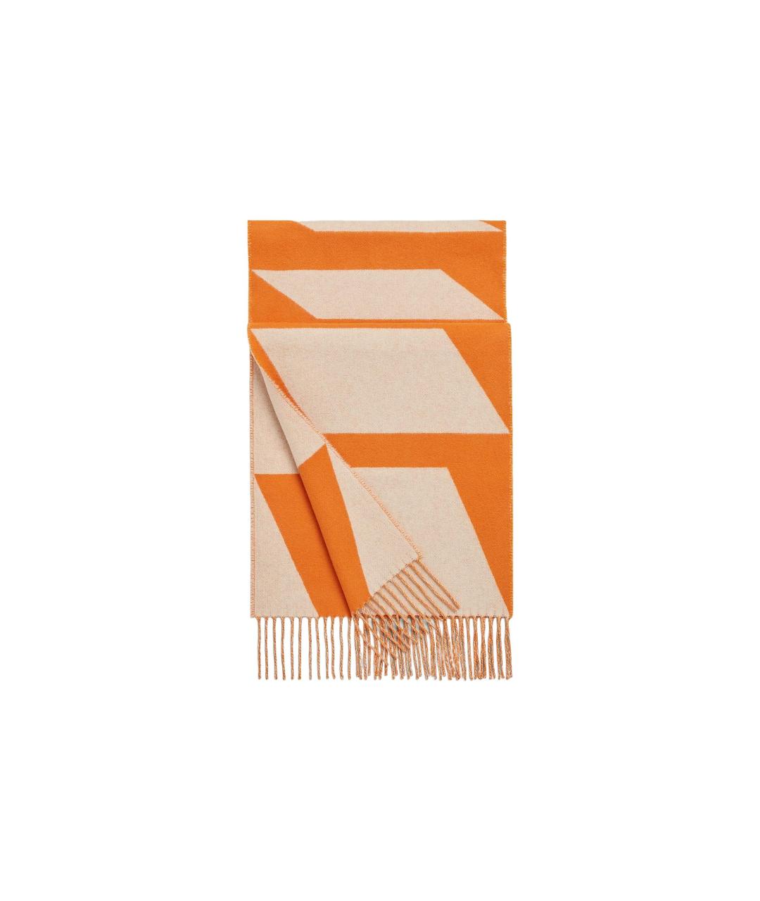 HERMES Оранжевый шарф, фото 3