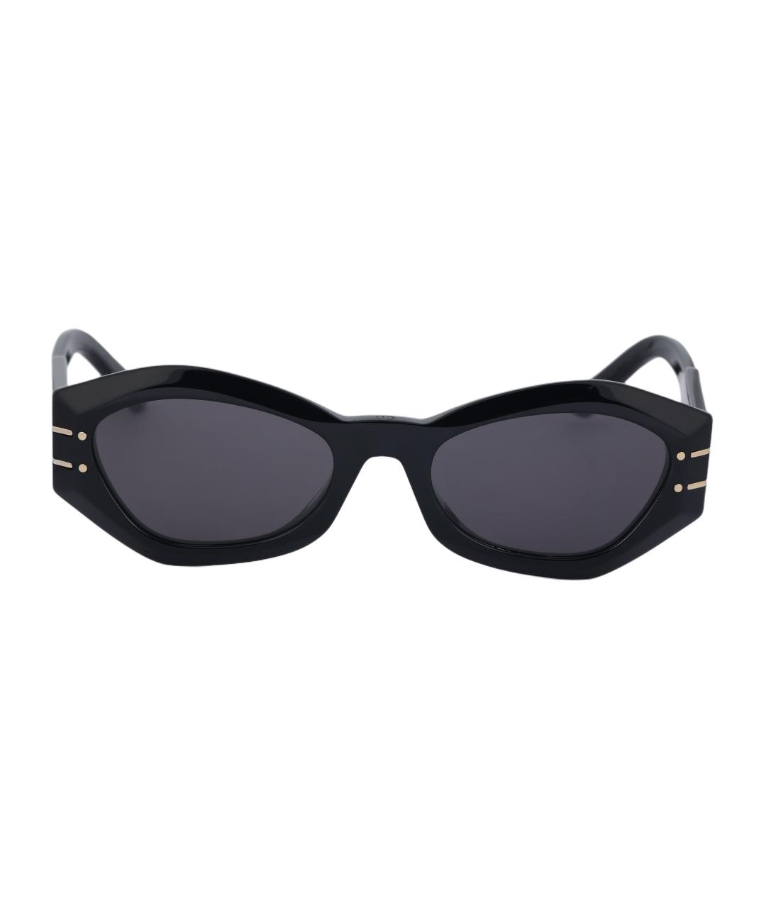 CHRISTIAN DIOR Черные пластиковые солнцезащитные очки, фото 2
