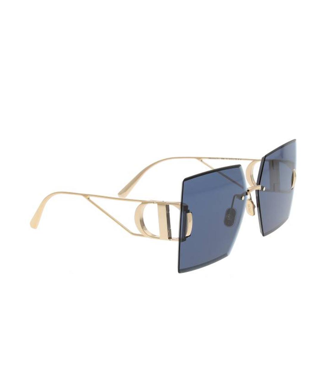 CHRISTIAN DIOR Золотые солнцезащитные очки, фото 3