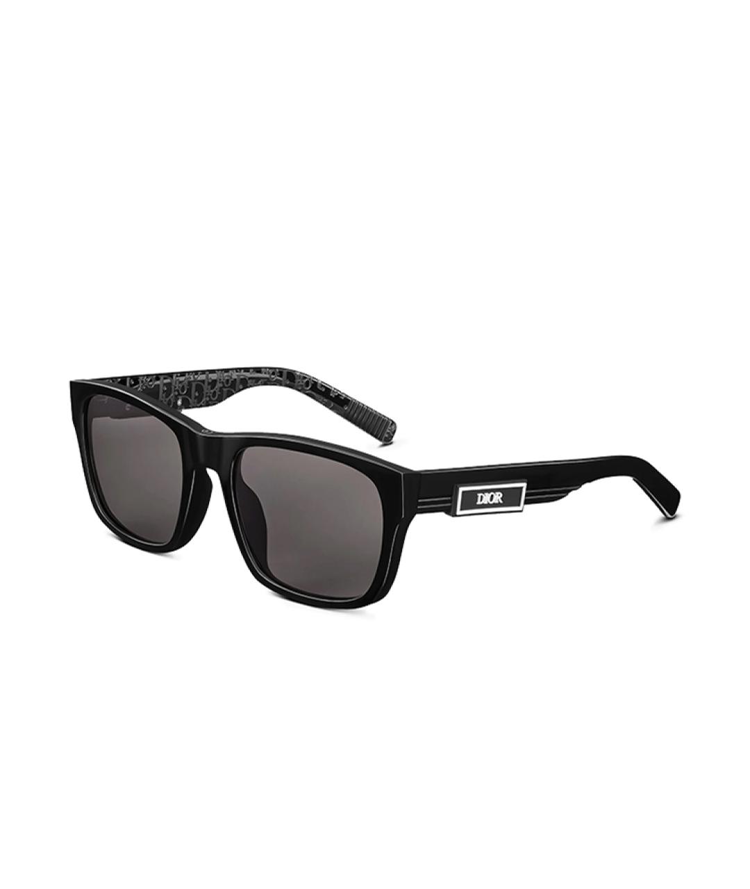 CHRISTIAN DIOR Черные пластиковые солнцезащитные очки, фото 4