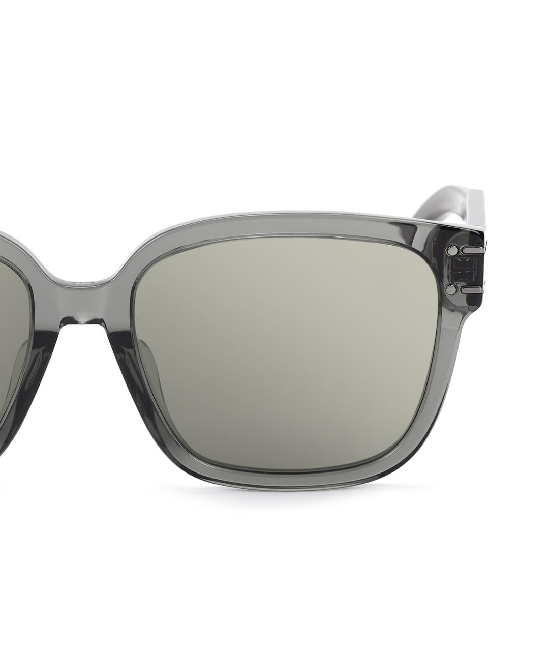 CHRISTIAN DIOR Серые пластиковые солнцезащитные очки, фото 4