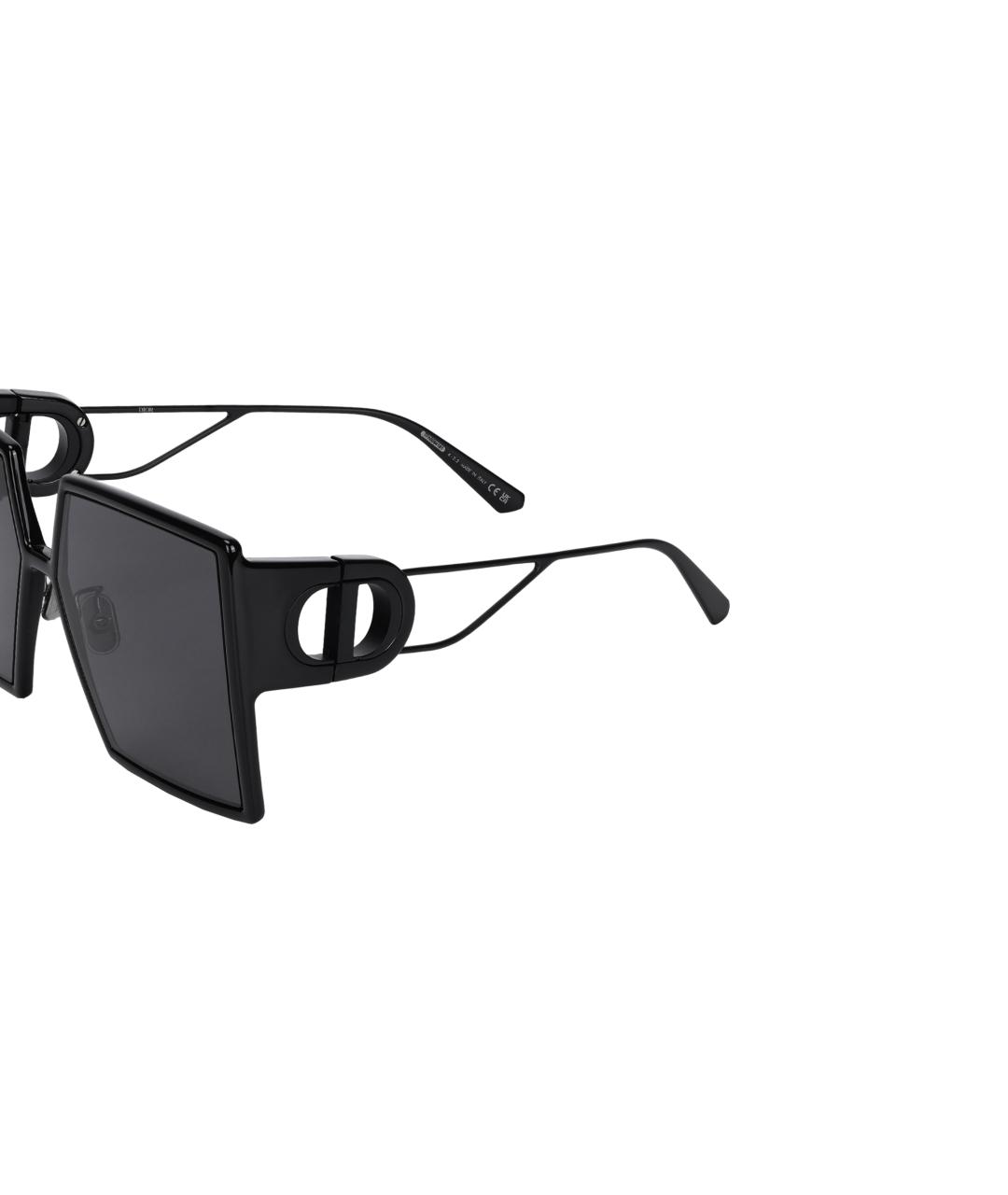 CHRISTIAN DIOR Черные пластиковые солнцезащитные очки, фото 4