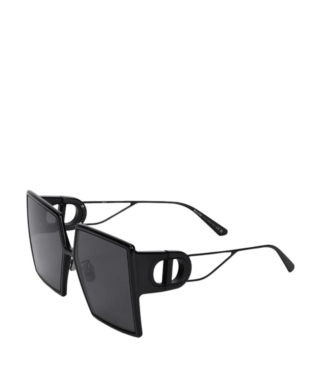 CHRISTIAN DIOR Черные пластиковые солнцезащитные очки, фото 1