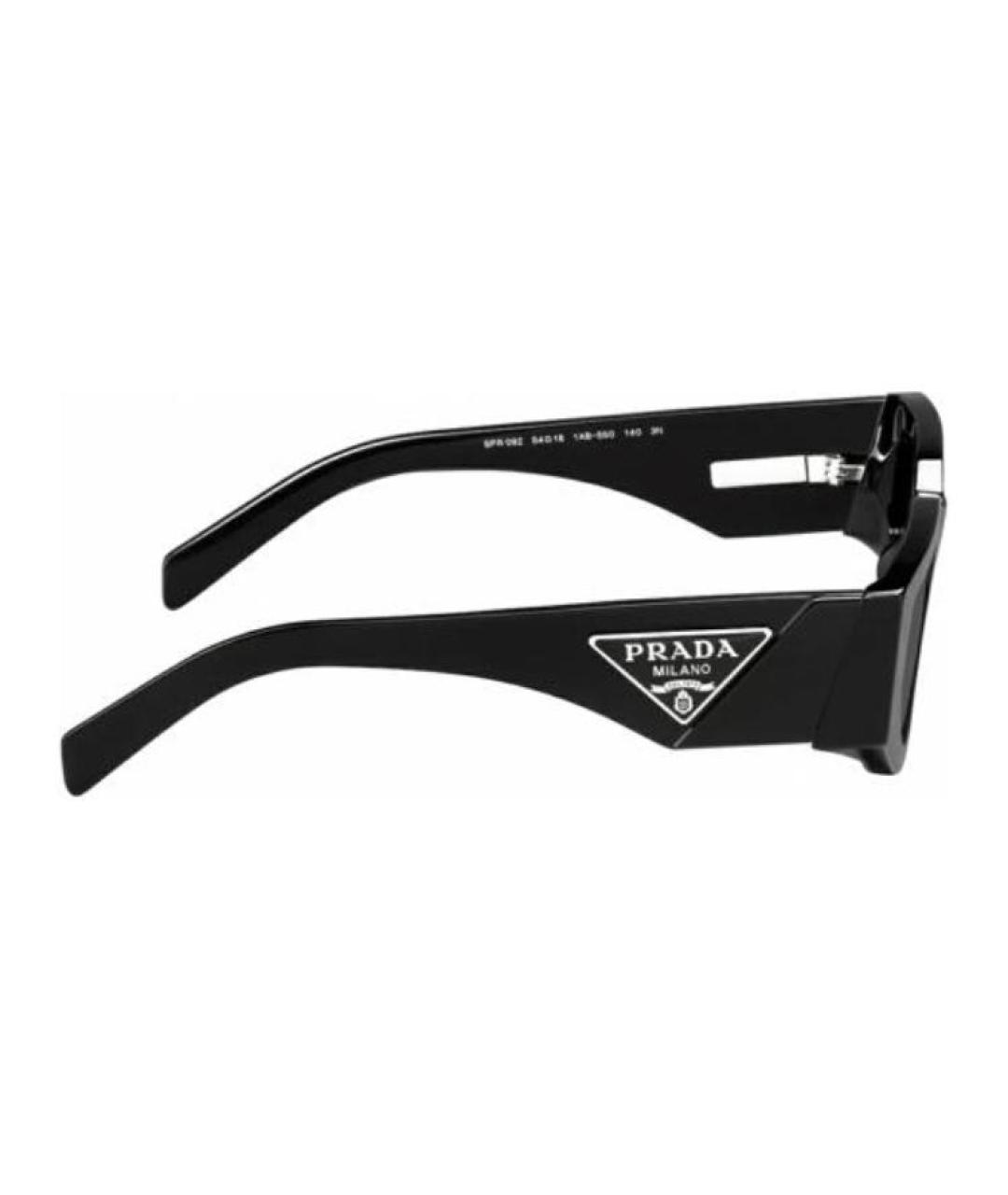 PRADA Черные пластиковые солнцезащитные очки, фото 4