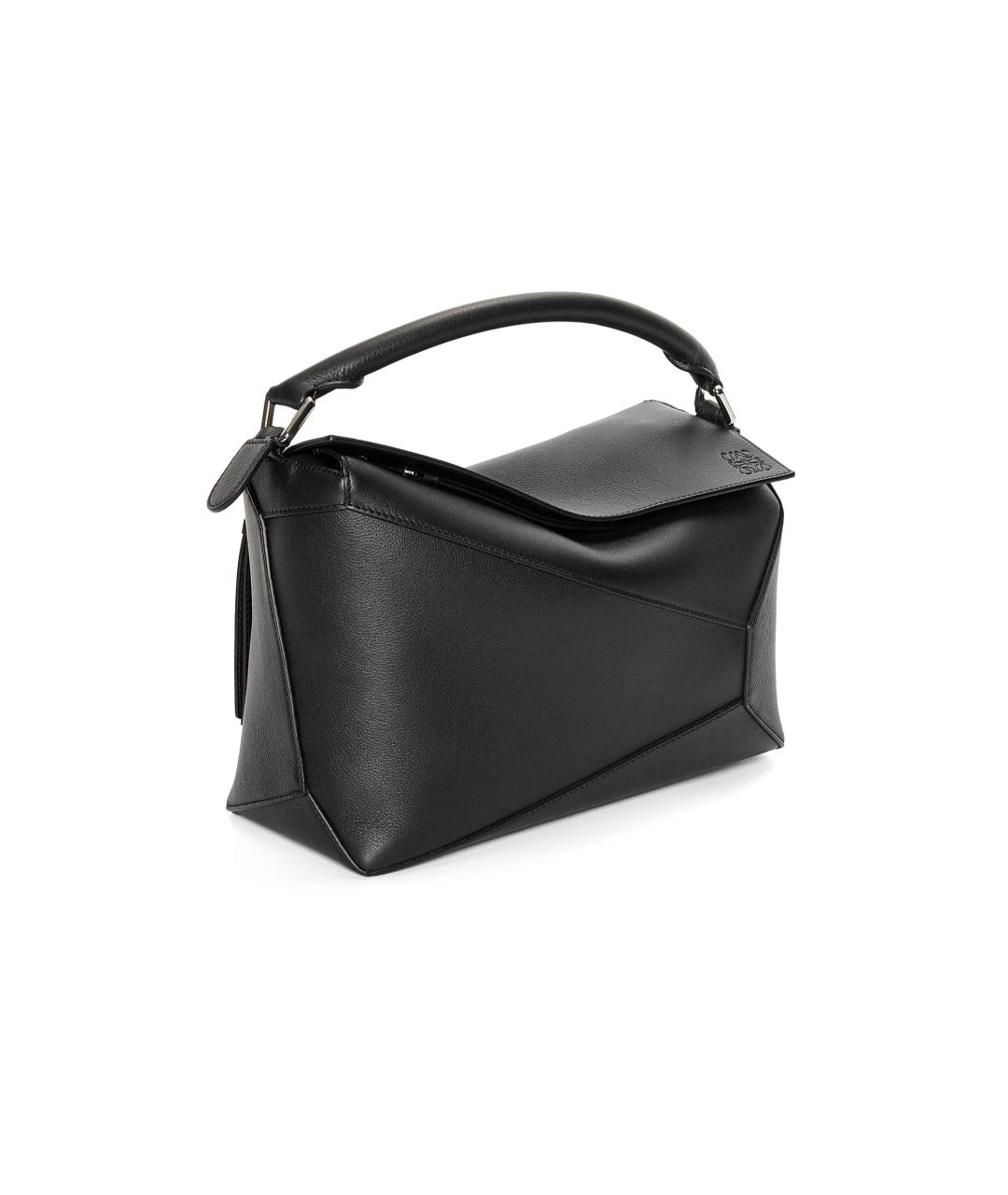 LOEWE Черная кожаная сумка через плечо, фото 4