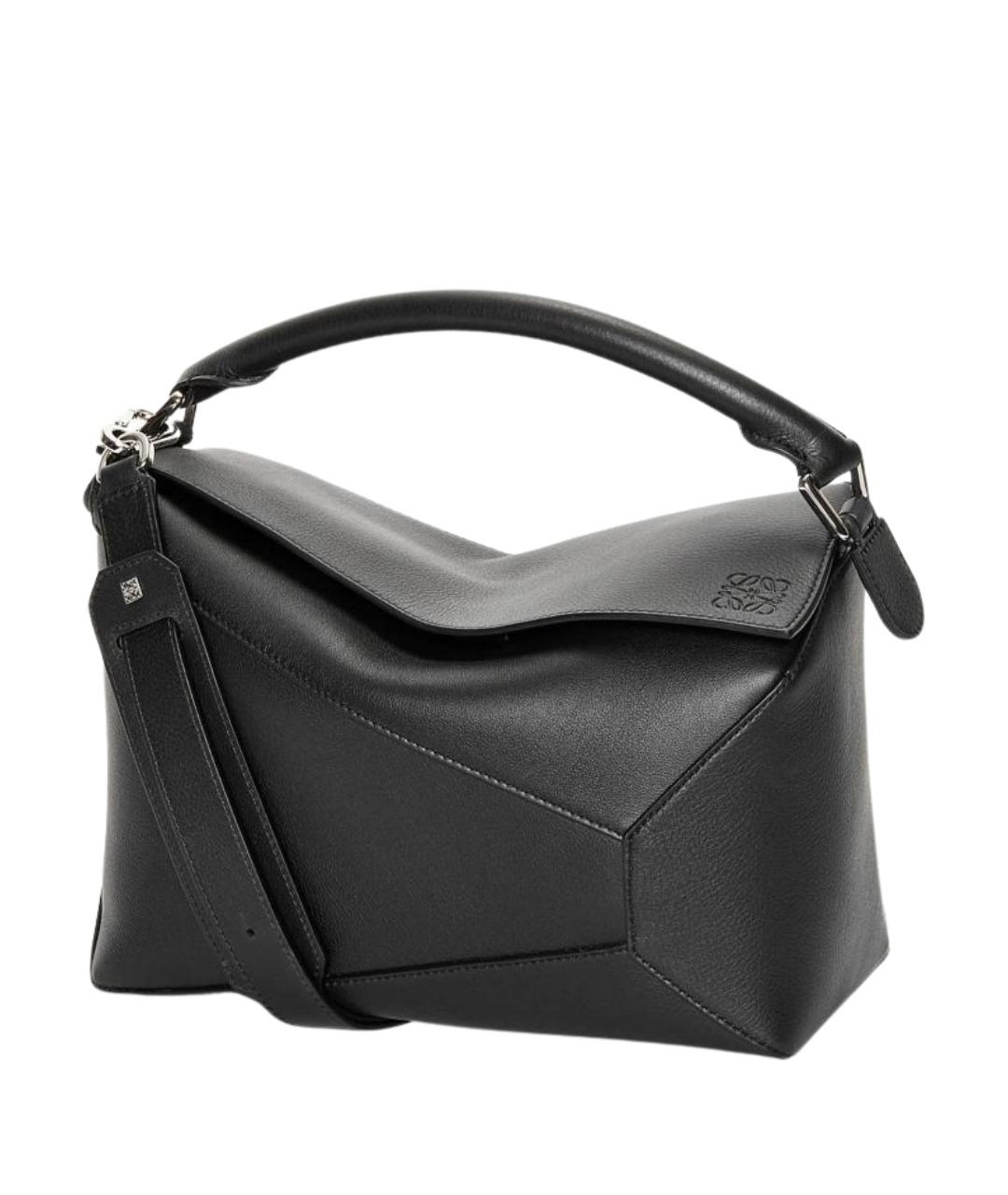 LOEWE Черная кожаная сумка через плечо, фото 1