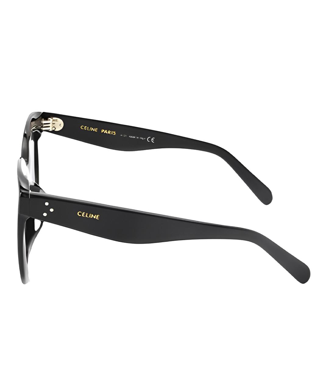 CELINE Черные пластиковые солнцезащитные очки, фото 3